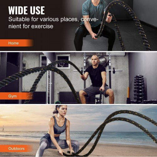 Vevor ZS30FT15INBD10EBHV0 Battle Rope με Μήκος 9.144m
