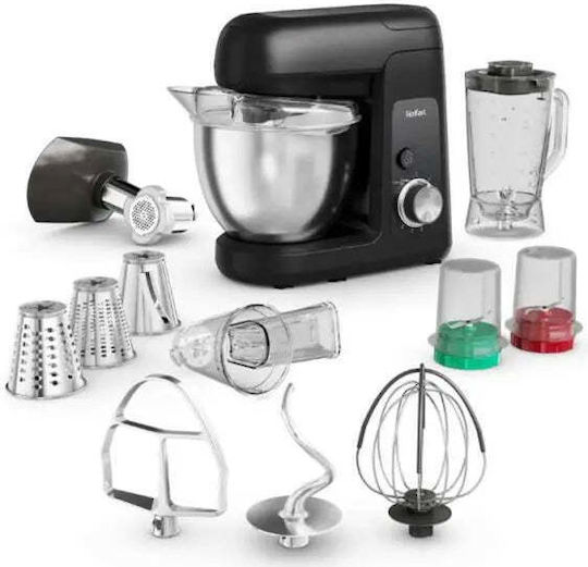 Tefal Bake Partner Mixează 1100W cu Vas din Oțel Inoxidabil 4.6lt