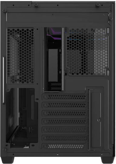 Darkflash TH285 Gaming Middle Tower Carcasă Calculator cu Fereastră Laterală și Iluminare RGB Negru