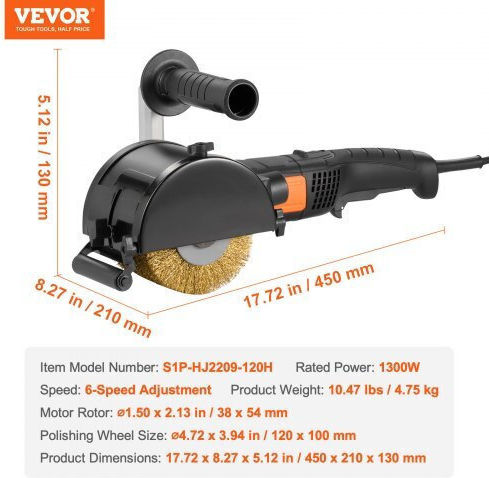 Vevor Σατινιέρα 1300W με Ρύθμιση Ταχύτητας