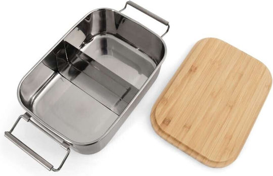 Origin Outdoors Δοχείο Φαγητού Inox Ασημί με Χωρίσματα 1.2lt