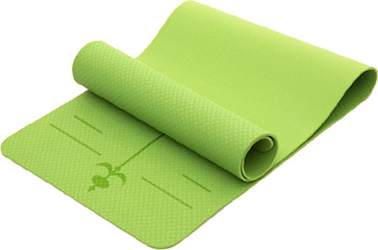 Liga Sport Yoga/Pilates Mat Green (183x61x0.6cm)