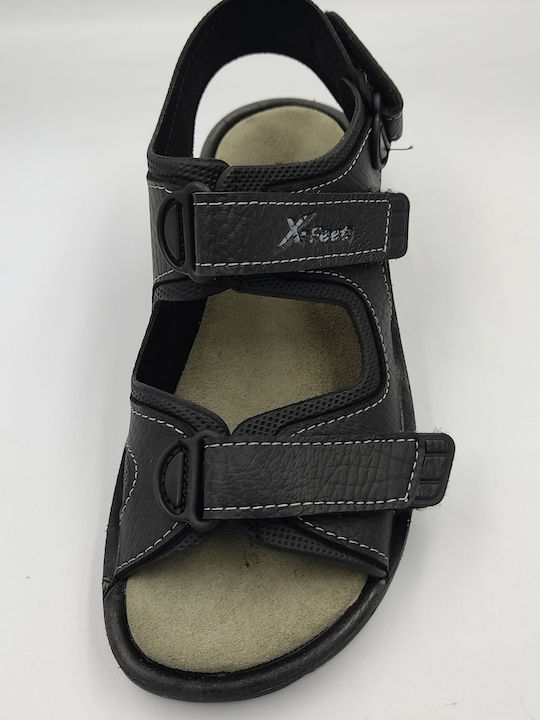 Herrensandalen in Schwarz Farbe