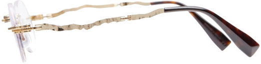 Kuboraum Metallisches Brillengestell Gold H42 GD