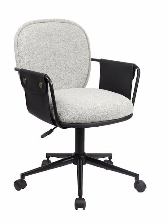 Stuhl Büro mit Armen Post Grey Black Liberta