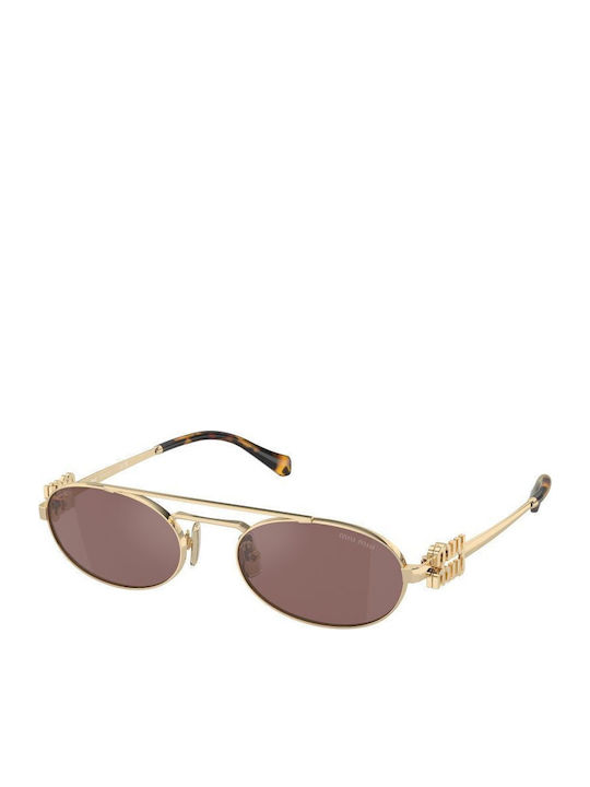 Miu Miu Sonnenbrillen Χρυσά mit Metall Gestell Miu Miu Sonnenbrillen Χρυσά mit Metall Gestell