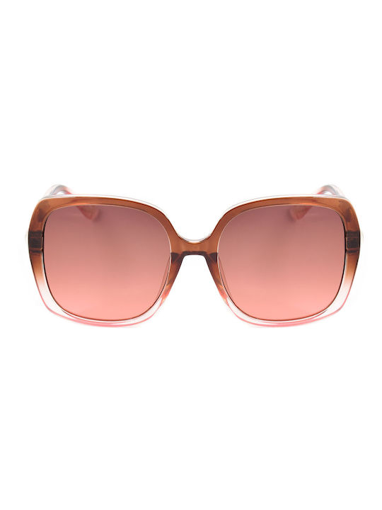 Guess Women's Sunglasses with Pink Frame and Brown Gradient Lens GF0406 47F