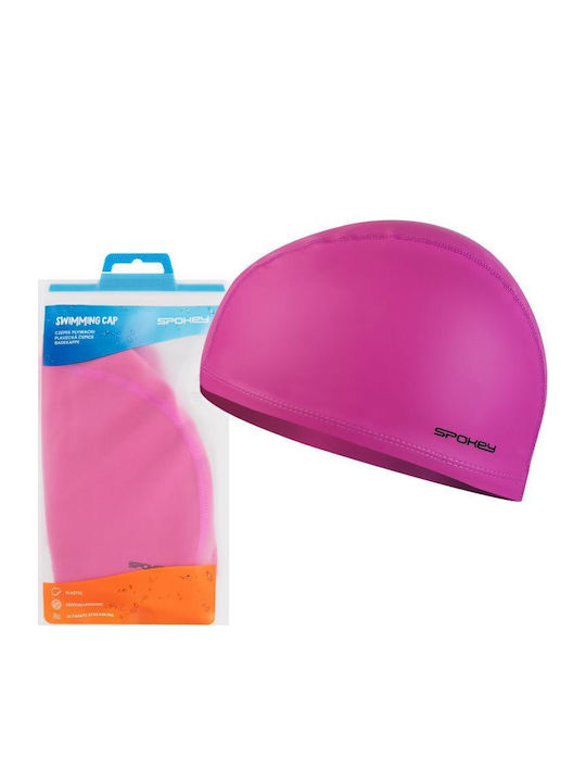 Spokey Silicone Adults Swimming Cap Purple