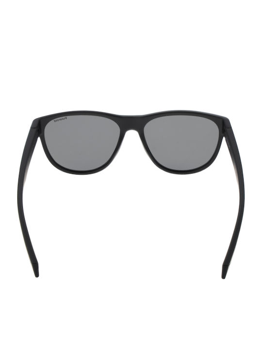 Polaroid Men's Sunglasses with Black Horn-Rimmed Frame and Grey Lens PLD2156/S 003/M9