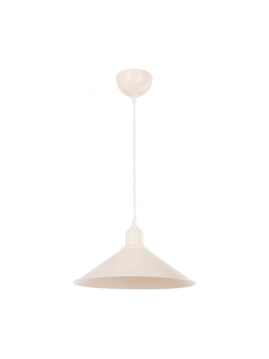 GloboStar Pendant Light Beige Bell with Socket E27 30x30x90cm