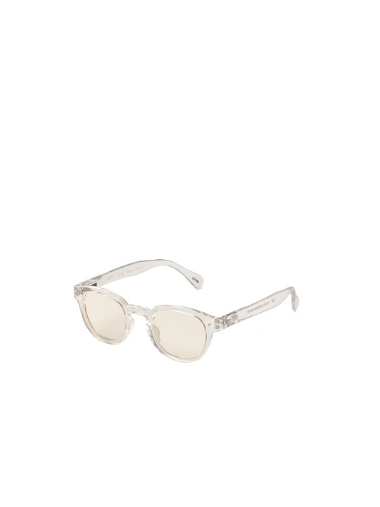 Izipizi C Sunglasses with Paper Note Beige Plastic Frame and Beige Lens