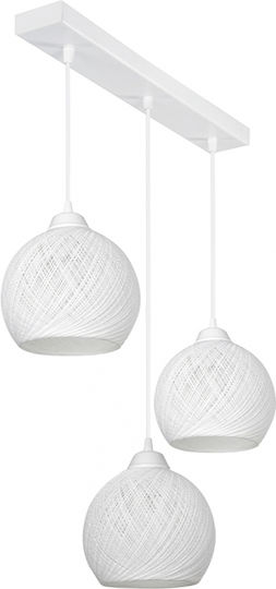 GloboStar Yasam Pendant Light White Boho with Rope for Socket E27 55x25x80cm