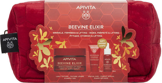 Apivita Beevine Elixir Hautpflegeset für Anti-Aging, Aufhellung & Festigung 4Stück