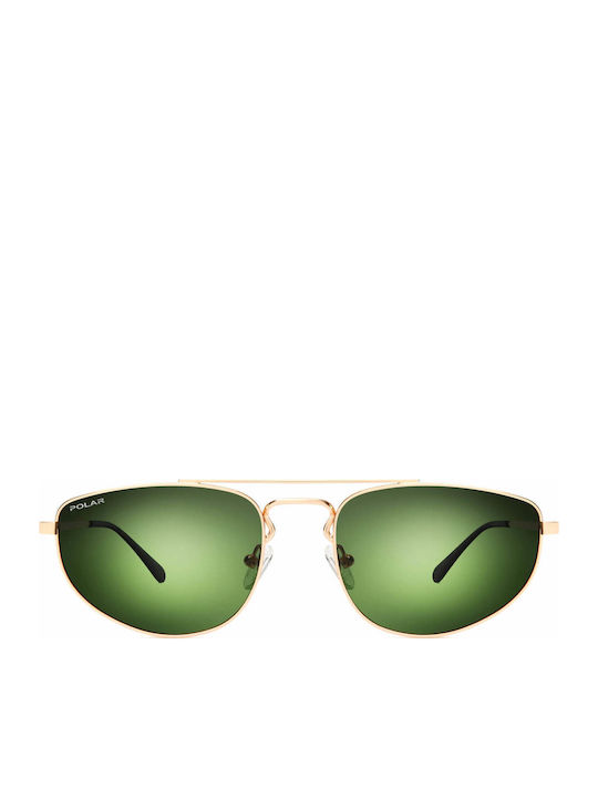 Polar Matisse Unisex Γυαλιά Ηλίου με Χρυσό Μεταλλικό Σκελετό και Πράσινο Polarized Φακό Matisse 02