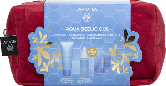 Apivita Aqua Beelicious Skin Care Set for Moisturizing 4pcs