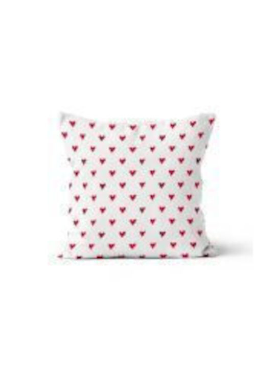 Beauty Home Decorative Pillow Case from 100% Cotton White 45x45cm.