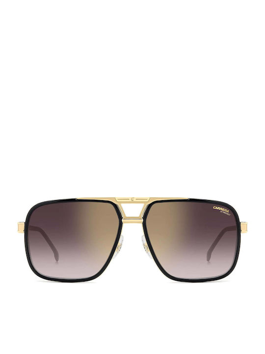 Carrera Men's Sunglasses With Black Frame And Grey Gradient Lens