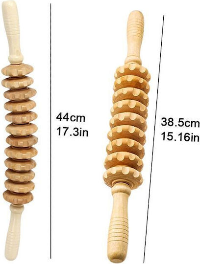 Wooden Massage Rollers Maderotherapy Set 2pcs Full Body Massage