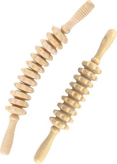 Wooden Massage Rollers Maderotherapy Set 2pcs Full Body Massage