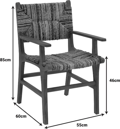 Pakketo Gartenstühle Hölzernes Refane Natur Teak 55x60x85cm