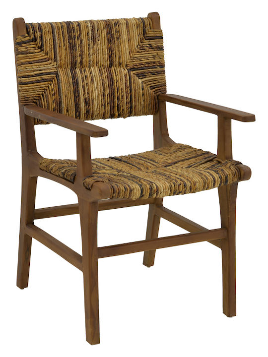 Scaun de Exterior din Lemn Refane Teak Natural 55x60x85cm