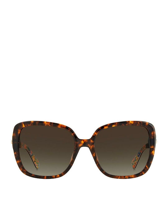 Kate Spade Wilhemina Sunglasses Brown with Acetate Frame & Brown Lens