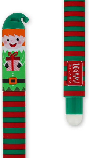 Legami Milano Erasable Pen Gel 0.7mm Red 3pcs Naughty or Nice Santa's Village (Limited Edition)