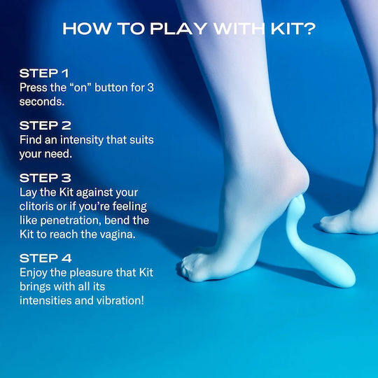 The Oh Collective Kit Клитор Вибратор 14см Clear Sky Blue