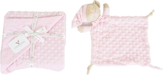 Cangaroo Blanket Nursery Swaddling Blankets Gift Set Pink & Comfort Blanket Bennie Pink 75x100cm 2pcs