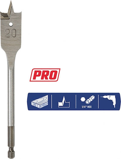 WorkPro Τρυπάνι Φτερού για Ξύλο 40x152mm