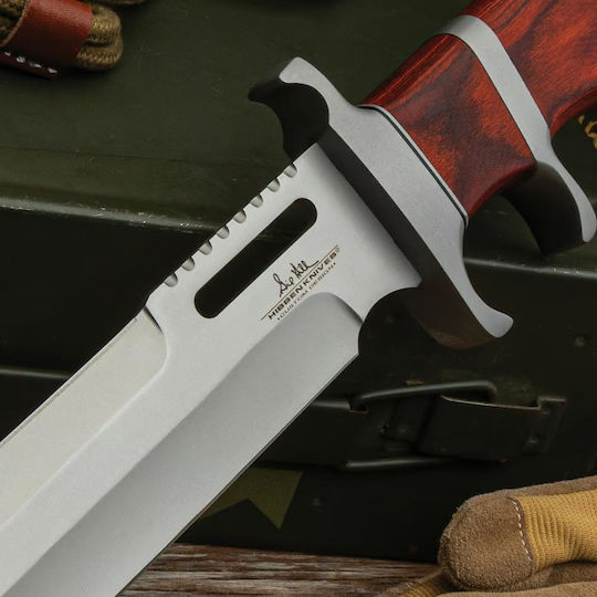 United Cutlery Gil Hibben Bloodwood Μαχαίρι Καφέ σε Δερμάτινη Θήκη