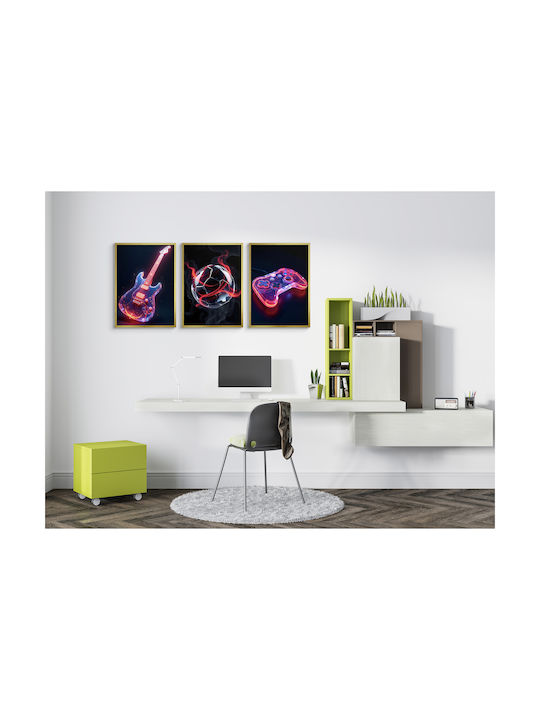 Wall Posters Youth Room Pad Football Guitar 3x50x70