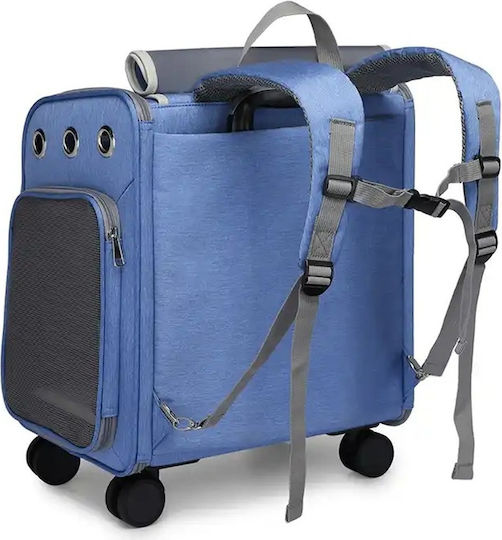 Dog/Cat Carrying Gray Trolley for 9kg Pets L41xW30xH43cm