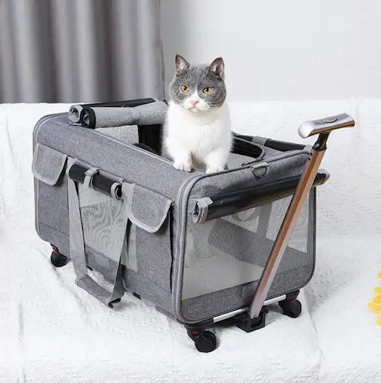Pets Dog/Cat Carrying Pink Trolley L60xW39xH44cm
