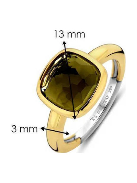 Ti Sento Damen Ring aus Silber Vergoldet