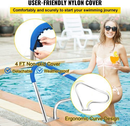 Vevor Pool Handle made of Stainless Steel 99.06x81.28cm Blue