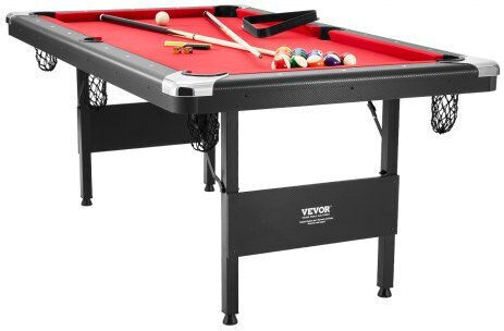Vevor Τραπέζι Μπιλιάρδου Αμερικάνικο Μ192xΠ109xΥ81cm