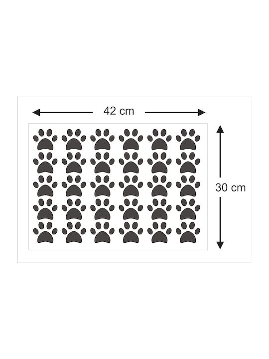 Decorative Wall Sticker Footprints 1Piece Orafol