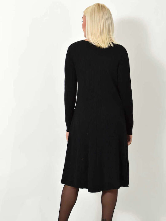 Potre Knitted Dress All Day Black