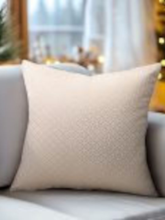 Beauty Home Christmas Decorative Pillowcase Beige 45x45pcs