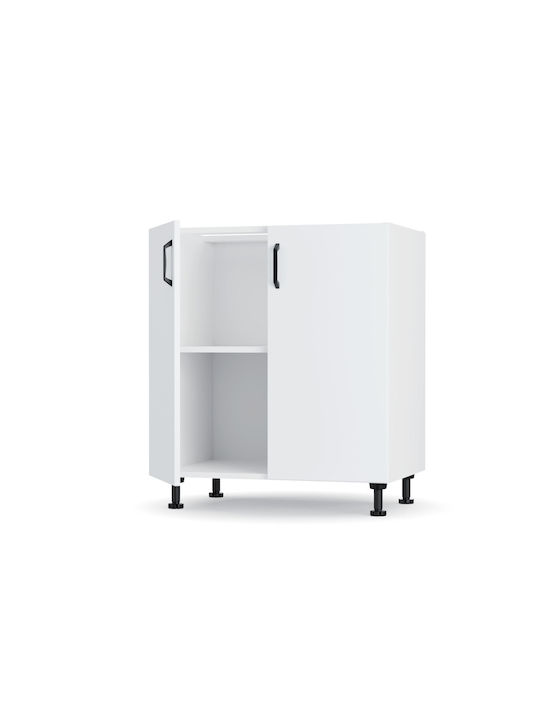 Modest Floor Cabinet White 70x48x82pcs