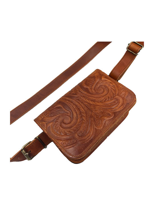 Leather Waist Bag Brown