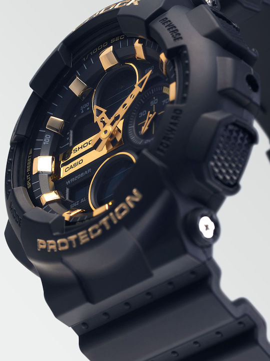 Casio G-Shock Analog/Digital Men's Watch 45.9mm Chronograph Battery with Black Rubber Strap