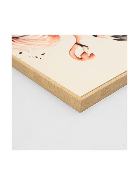 HomeMarkt Flamingos Painting on Canvas 52.5x72.5cm