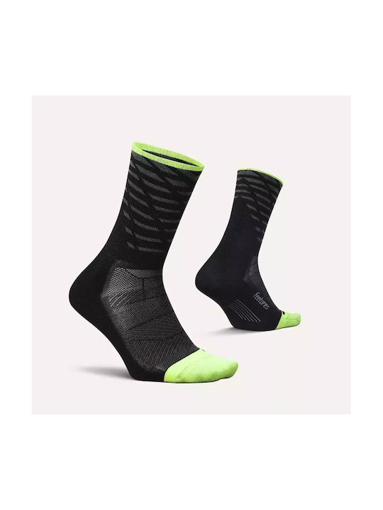 Feetures Elite Light Cushion Mini Athletic Socks Black 1 Pair