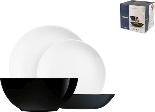 Luminarc Negru Sticlă Set de Vase 19buc Luminarc Negru Sticlă Set de Vase 19buc
