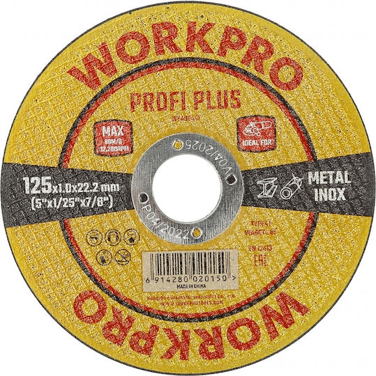 WorkPro Диск за рязане Метал 115мм