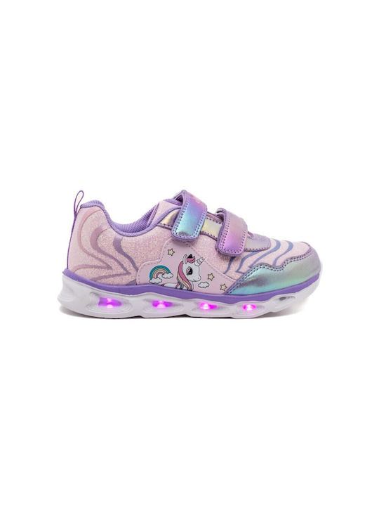 Παιδικά Sneakers με Σκρατς Μωβ