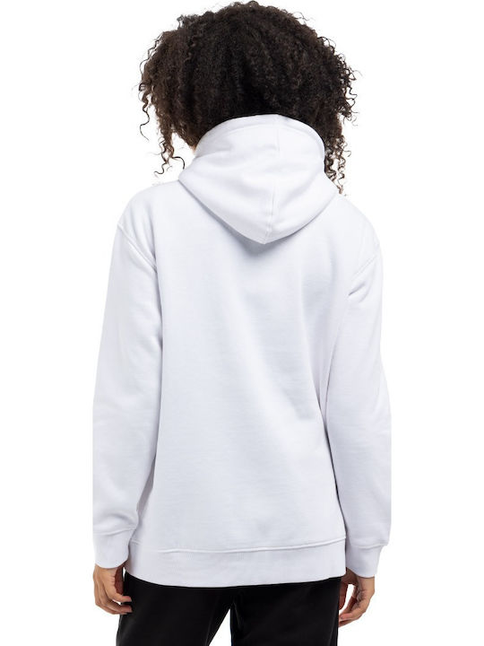 Women's Sweatshirt Jacket Hooded WHITE