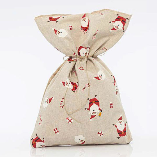 Christmas Pouch in Beige color